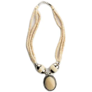 Halskette Beda beige