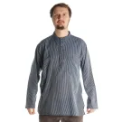 Fischerhemd dunkelblau-, weißgestreift