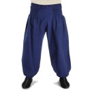Pluderhose schwarz baumwolle