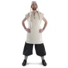 Mittelalter Tunika Jorel in Beige Frontansicht