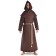 Mittelalter Strick Urian aus Baumwolle in Beige Frontansicht 3