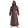 Mittelalter Strick Urian aus Baumwolle in Beige Frontansicht 3