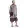 Mittelalter Strick Urian aus Baumwolle in Beige Frontansicht 7