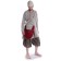 Mittelalter Strick Urian aus Baumwolle in Beige Frontansicht 8