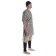 Mittelalter Strick Urian aus Baumwolle in Beige Seitenansicht