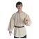 Mittelalter Schnürhemd Parzival in Beige Frontansicht 2