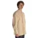 Mittelalter Hemd Gawan in Beige Seitenansicht
