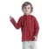 Mittelalter Kinderhemd Anfortas in Rot gestreift Frontansicht