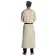 Mittelalter Tunika Siegfried lang in Beige Rückansicht
