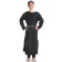 Mittelalter Tunika Siegfried lang in Schwarz Frontansicht