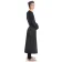 Mittelalter Tunika Siegfried lang in Schwarz Seitenansicht