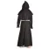 Mittelalter Kutte Halzebier (Set) in Schwarz Rückansicht
