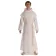 Mittelalter Mönchskutte Halzebier (Set) in Weiß Frontansicht 2