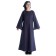 Mittelalter Kleid Sigune in Blau Frontansicht