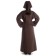 Mittelalter Kleid Sigune in Braun Rückansicht