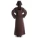 Mittelalter Kleid Sigune in Braun Rückansicht