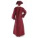 Mittelalter Kleid Sigune in Rot Rückansicht