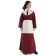 Mittelalter Kleid Sigune in Rot Frontansicht 4