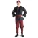 Mittelalter Rüschenhemd Isenhart in Schwarz Frontansicht 4