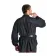 Mittelalter Schnürhemd Klingsor in Schwarz Rückansicht