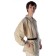 Mittelalter Schnürhemd Artus in Beige Seitenansicht 2