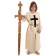 Mittelalter Kinderwaffenrock Lifort in Beige-Schwarz Frontansicht