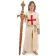 Mittelalter Kinderwaffenrock Lifort in Beige-Rot Frontansicht 3