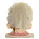 Mittelalter Kinderhaube Florie aus Baumwolle in Beige Rückansicht