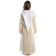 Mittelalter Kleid Liebgart in Beige-Weiß Rückansicht