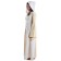 Mittelalter Kleid Liebgart in Beige-Weiß Seitenansicht