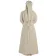 Mittelalter Kleid Liebgart in Beige Rückansicht