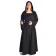 Mittelalter Kleid Liebgart in Schwarz Frontansicht