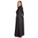 Mittelalter Kleid Liebgart in Schwarz Seitenansicht 2