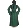Mittelalter Kleid Liebgart in Grün-Schwarz Rückansicht
