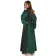Mittelalter Kleid Liebgart in Grün-Schwarz Seitenansicht