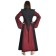 Mittelalter Kleid Liebgart in Rot-Schwarz Rückansicht 2