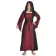 Mittelalter Kleid Liebgart in Rot-Schwarz Frontansicht