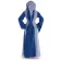 Mittelalter Kleid Liebgart in MISSING: royalblue-lightblue Rückansicht