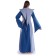 Mittelalter Kleid Liebgart in MISSING: royalblue-lightblue Rückansicht 2