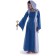 Mittelalter Kleid Liebgart in MISSING: royalblue-lightblue Frontansicht