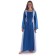 Mittelalter Kleid Liebgart in MISSING: royalblue-lightblue Frontansicht 4