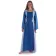 Mittelalter Kleid Liebgart in MISSING: royalblue-lightblue Frontansicht 4