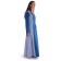 Mittelalter Kleid Liebgart in MISSING: royalblue-lightblue Seitenansicht