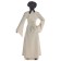 Mittelalter Kleid Amurfina in Beige Rückansicht