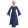 Mittelalter Kleid Amurfina in Blau Frontansicht