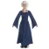 Mittelalter Kleid Amurfina in Blau Frontansicht