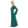 Mittelalter Kleid Amurfina in Grün Seitenansicht