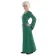 Mittelalter Kleid Amurfina in Grün Seitenansicht