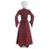 Mittelalter Kleid Amurfina in Rot Rückansicht