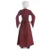 Mittelalter Kleid Amurfina in Rot Rückansicht